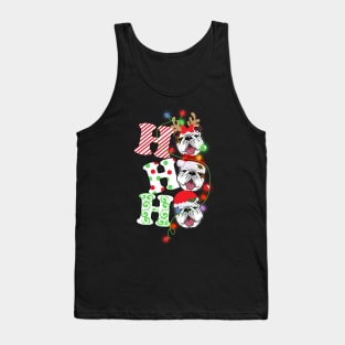 Ho Ho Ho Funny Christmas For Bulldog Lovers Tank Top